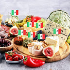 Meanplan 2000 Pcs Mexico Toothpick Flags, Mexican Flag Toothpicks, Cupcake Mexico Toppers, Mini Stick Decorations Food Picks for National Day Party Birthday Cocktail Ice Cream Cake - Image 5
