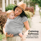 KeaBabies Baby Wrap Carrier, All in 1 Original Baby Carrier (Classic Gray) - Image 3