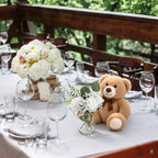 Guludai 37Pcs Bear Baby Shower Centerpieces Brown Eucalyptus Mason Jar - Image 5