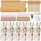 Baby Shower Prizes for Game Winners Bear Shaped Cheese Board Gift with Spoons Butter Spreaders Gift Bags Kitchen Towels Bridal Shower Party Favors for Guests (Bear Shaped, 12 Sets) by WishFond