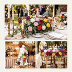 Auihiay 60PCS Artificial Roses, Mix Color Tinted Roses - Image 2