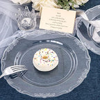 U-QE 60 Pieces Clear Plastic Plates - 10 Inch Clear Disposable Plates - Image 5