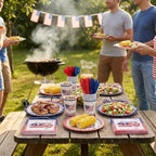 400 Pcs Disposable 250th Anniversary 4th of July Tableware Set for 50 Guest - Image 5
