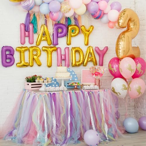 MECCANIXITY 1 Pack 14ft Pink Tutu Table Skirt, Ruffle Tablecloth for Rectangle or Round Table Cover for Birthday Weddings Cake Dessert Table Decorations - Image 6