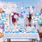135 Pcs She Found Her Honey Honey Bachelorette Party Supplies, Blue Disco Dancing Queen Theme Party Decorations Set with Tablecloth Balloons Plates Napkins Banner Cake Toppers by Anglechic