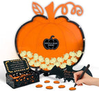 Halloween Wedding Guest Book Alternative, Personalized Pumpkin Drop Frame by Handmade