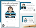 Classic Boy Blue Race Car Baby Shower Invitation Bundle: 20 Fill-In Invitations, Baby Book & Diaper Raffle Tickets by Unknown