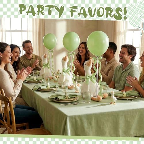 Chunful 10 Set Sage Green One Silly Goose 1st Birthday Decoration 11.8 Inch - Image 4