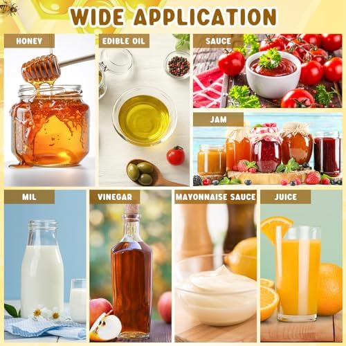 Sliner 36 Set Clear Honey Squeeze Bottle, Plastic Jars with Lid, 16 oz - Image 4