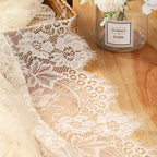 10 Packs Lace Tablecloth 60 X 120 Inch Vintage Boho Ivory Floral Overlay - Image 4
