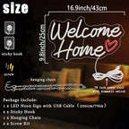 Welcome Home Neon Sign Dimmable Welcome Led Neon Signs for Wall Decor - Image 3