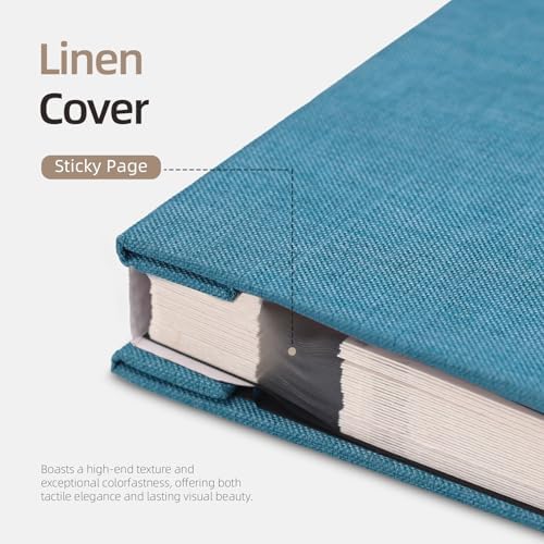 Vienrose Self Adhesive Photo Album, 60 Pages, 11 x 10.6 in, Skyblue - Image 5