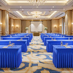 6 Packs Royal Blue Spandex Tablecloths for 6 Foot Rectangle Tables - Image 5