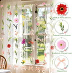 Livole 12Pcs 72Ft Wildflower Garland with Bow Hanging Flower Wall Backdrop - Image 6