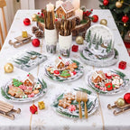 Honeydak 210 Pcs Christmas Tree Paper Plates Napkins Party Supplies - Image 2