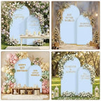 Toolterritary Metal Arch Backdrop Stand and Cover Set, 8FT, 6.6FT Party Backdrop, Easy to Assemble, Backdrop Stand for Parties, Birthday, Baby Shower - Image 6
