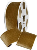 Morex Ribbon Nylon, 2 inches by 11 Yards, Antique Gold, Item 01250/10-533 Nylvalour Velvet Ribbon, 2" x 11 yd, by MorexRibbon