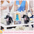 Aliceset 92 Pcs Baby Shower Prizes for Game Party Winners Baby Shower Favors Gifts Includes Hair & Beauty Accessories Jewelry Box with Gift Bag for Gender Revealed Wedding Bridal Party Favors(Black) - Image 5