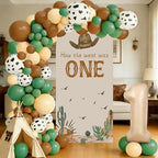 How the West Was One Decorations Arch Backdrop Covers and Balloon Garland Arch Kit 6ft Western Cowboy First Birthday Decorations for Baby Boys Cowboy First Rodeo Bday Decors Supplies - Image 2