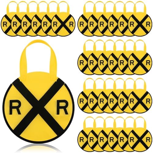 Tranqun 36 Pcs Train Party Favor Bags with Handle Non Woven by Tranqun