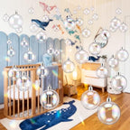 30Pcs Transparent 3D Bubble Party Decorations, 5 Sizes, Iridescent by Unknown
