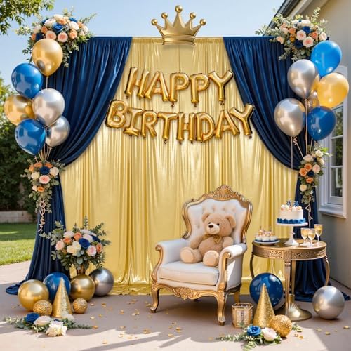 30x10FT Gold Sequin Backdrop Curtain for Party - 6 Panels 5x10FT Wrinkle-Free Shimmer Drapes for Birthday, Wedding, Christmas, Decorations & Photography - Image 7