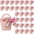 Kacctyen 30pcs Samll Purse Gift Bags PU Leather Purse Party Favors, Pink by Kacctyen