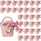 Kacctyen 30pcs Samll Purse Gift Bags PU Leather Purse Party Favors, Pink by Kacctyen