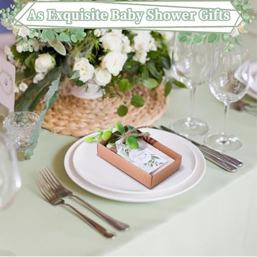 50PCS Handmade Soap Wedding Favor Mini Soap Bars Gifts for Bridal Shower Baby Shower Party Favors for Theme Party Decorations with Mini Dried Flowers Thank You Kraft Paper Packaging Box - Image 5