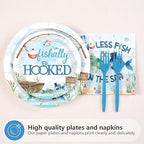 96Pcs Two Less Fish in the Sea Party Supplies for Bridal Shower, Serves 24 - Image 2