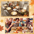 Honeydak 210 Pcs Fall Party Supplies for 30 Guests, Includes Plates, Cups, Napkins, Cutlery - Autumn Pumpkin Maple Tableware Decoration for Thanksgiving, Fall Harvest Party - Image 6
