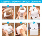 Raffle Boxes Ballot Box for Fundraising,Cardboard Box with Slot for Ticket and Removable Header Donation Boxes for Collecting Business Card Voting Contest (White 40 PCS, 6.5×4.5×4.5inch) - Image 3