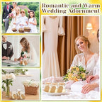 MTLEE 50 Pcs Wedding Jar Candles for Guests Wedding Candle Gift Natural Wax Candles with DIY Tag Cards for Bridesmaid Baby Shower Party Favors Home Supply Decor, Scents of Lemon - Image 4