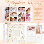 Thyle Baby Photo Album 4x6 600 Pockets Book Keepsake Gifts for Boy or Girl Newborn Memory Book with Front Window Holds Photo Album for New Parents Baby Shower Welcome Party(Rabbit) - Image 2