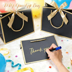 DOYIDE 50 Pcs Thank You Gift Bags with Tissue Paper & Handles, 9x7x3.1inch - Image 3