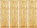 Big Payette Gold Sequin Backdrop Curtain 4 Panels 2ftx8ft Glitter Sparkly Party Background Drapes for Wedding Birthday Baby Shower Event Decoration by SoarDream