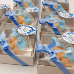 Baby Shower Favor, Set of Stone Angel with Wing Baby Favor Magnet, Baptism Return giveaways Pink White Blue Girl Boy Favor Magnets, Gender Reveal, Communion Gifts (White Wing Blue Baby, Set of 40) - Image 5