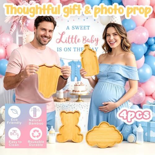 Baby Shower Charcuterie Board Bearly Wait Gender Reveal Decorations Platter - Image 4