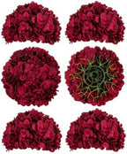 BLOSMON Hydrangea Artificial Flowers Ball Centerpieces for Wedding, 6 Pcs by Blosmon