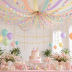 360 Sheets Colorful Paper Chains Strips and Star Garland for Fancy Party by succulentlovers