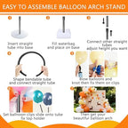 Balloon Arch Kit Stand for Birthday Decoration 8.2FT & 6FT - Image 4