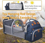 Astro alan Baby Diaper Bag with Changing Station, Waterproof Diaper Bag Backpack for Moms Dads with USB Charging Port, Baby Shower Gifts, Baby essentials, Blue - Image 2