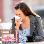 PerKoop 100 Pack Pocket Tissues Travel Slim Packs Small Facial Tissues Wallet Size Toilet Paper for Travel Guest Wedding Supplies, 4 Styles(Artsy Flowers) - Image 6