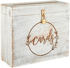 Wooden Wedding Card Box with Lock and Card Slot for Reception, Party W13 by EximiousIndia