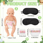 37 Pcs Baby Shower Diaper Changing Game Supplies, Jungle - Image 2