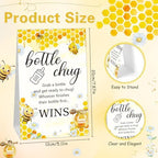 Trelaco 12 Pcs Baby Shower Bottle Chug Game, Bee, Yellow - Image 2