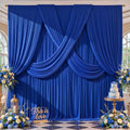 20ft x 10ft Royal Blue Backdrop Curtains, 4 Panels Drapes for Backdrop by LittleFunny