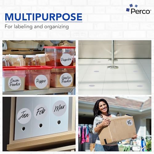Perco Metallic Silver Perforated Round Circle Dot Sticker 4-Inch Labels — 3 Rolls, 1,200 Stickers - VIP, Priority & Modern Display Labels, Event Signage & Identification - Made in USA - Image 3