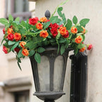 2PCS x 6FT Rose Garland Artificial Flower Vine for Home Decor, Orange - Image 3