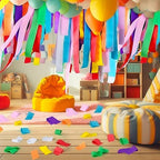 Berlune 48 Rolls Crepe Paper Streamers, 8 Colors, Party Decorations - Image 6